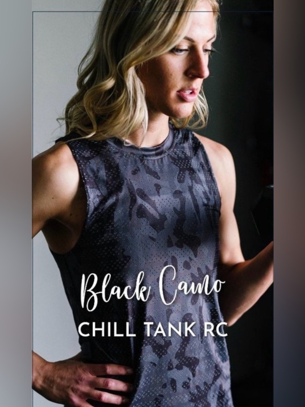 Chill Tank RC Sleeveless Top - Black Camo